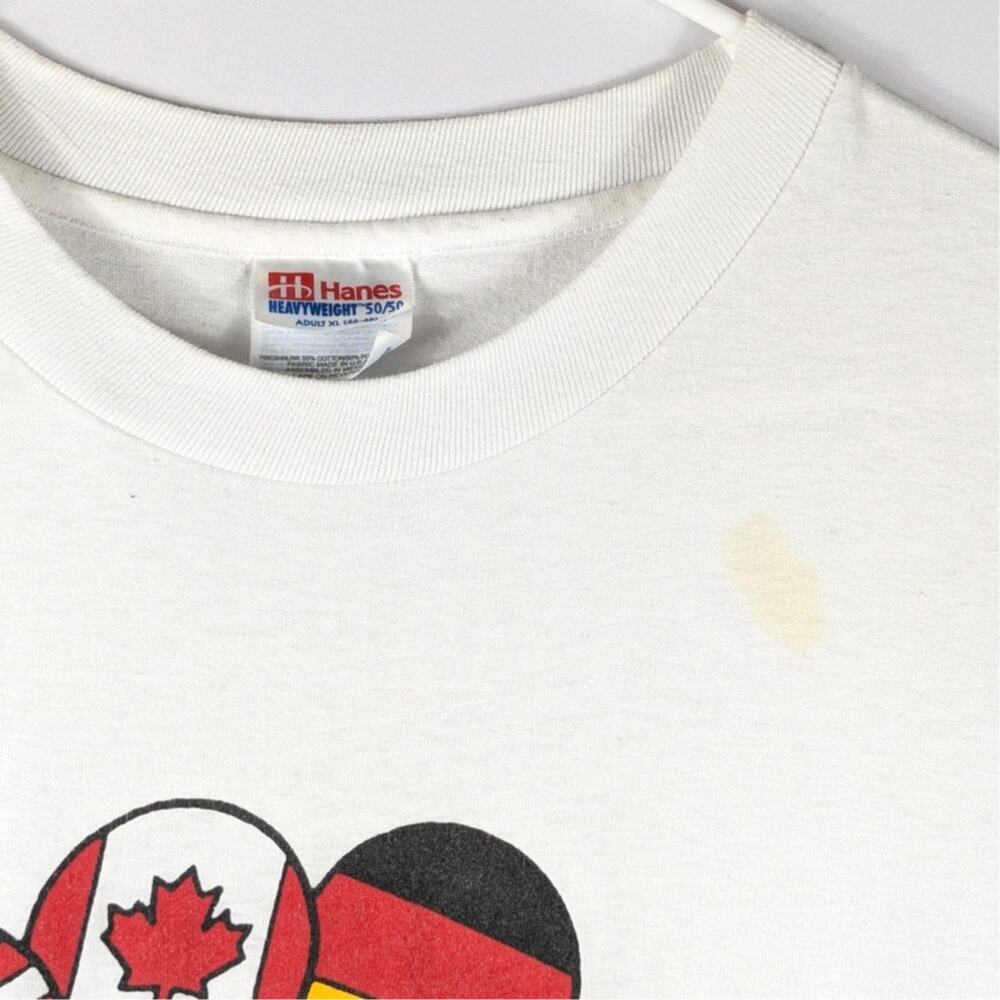 Vintage McDonalds Olympics T Shirt Hanes 50/50 USA Ronald McDonald XL 90s Retro - Picture 3 of 5